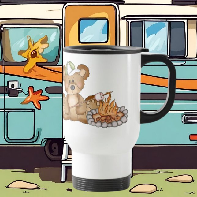 Taza De Viaje Cruzando Marshmellows Bear Travel Mug (Subido por el creador)