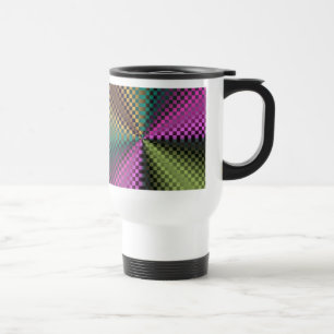 Taza De Viaje Cuadrados de arcoiris
