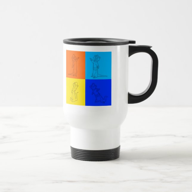 Taza De Viaje Cuadrados de la nutria (Derecha)