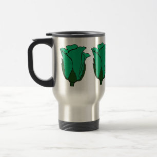 Taza De Viaje Cuatro Rosas verdes marinos viajan en masa