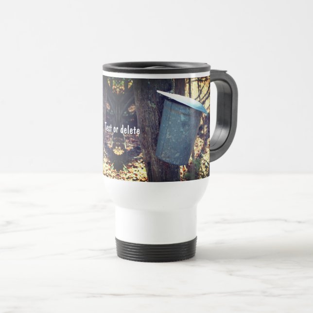 Taza De Viaje Cubo Sap de jarabe de arce personalizado (Anverso derecho)