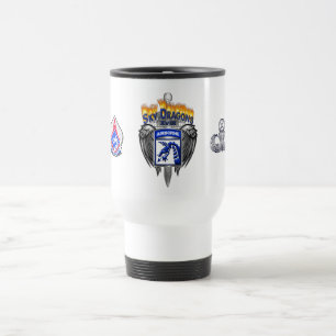 Taza De Viaje Cuerpo Aerotransportado XVIII Dragones del Cielo A
