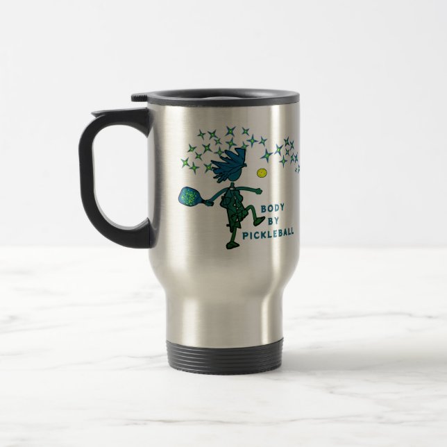 TAZA DE VIAJE CUERPO DE PICKLEBALL COFFEE MUG (Izquierda)