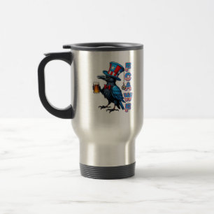 Taza De Viaje Cuervo, F-Caw-F Pájaro Divertido Creativo Casual