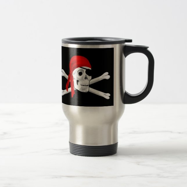 Taza De Viaje Cuidado con los piratas de los viajes (Derecha)