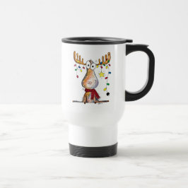 Taza De Viaje Cuidados Navidades caprichosos Moose