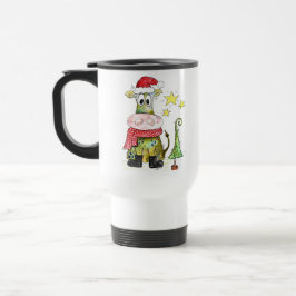 Taza De Viaje Cuidados y caprichosos Navidades vaca