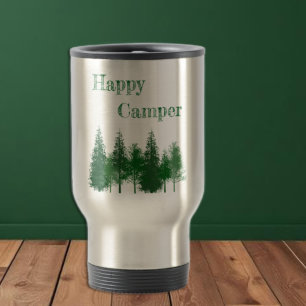 Taza De Viaje Cumpleaños de árboles del bosque