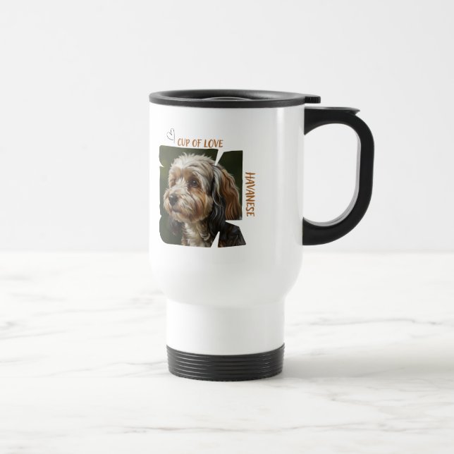 Taza De Viaje Cup of Love Dog Lover 15 oz Travelers Mug  (Derecha)