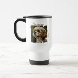 Taza De Viaje Cup of Love Dog Lover Traveler Mug 