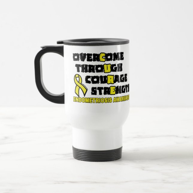 Taza De Viaje CURE...Endometriosis (Izquierda)