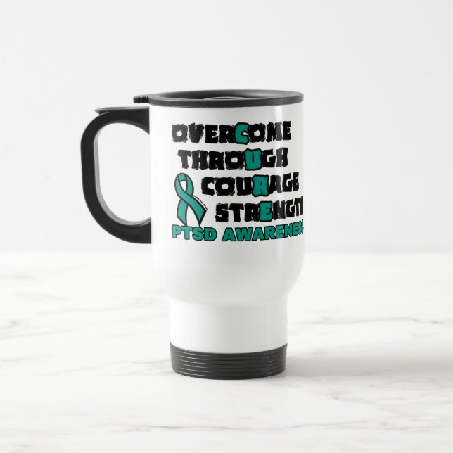 TAZA DE VIAJE CURE...PTSD (Izquierda)