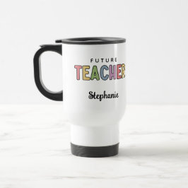 Taza De Viaje Curso colorido personalizado del futuro profesor