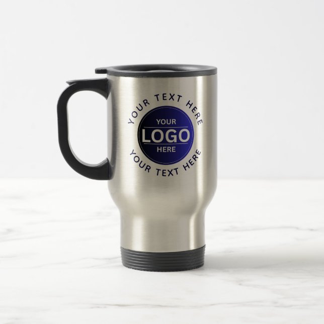 Taza De Viaje Custom Business Brand Logo (Izquierda)