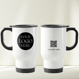 Taza De Viaje Custom Company Business Logo QR Code Promotional