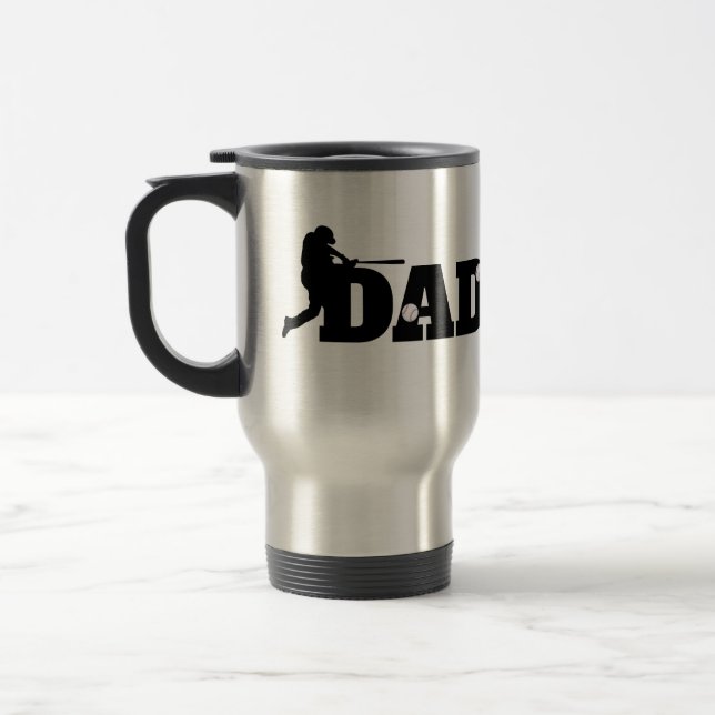 Taza De Viaje Custom Dad Baseball  (Izquierda)