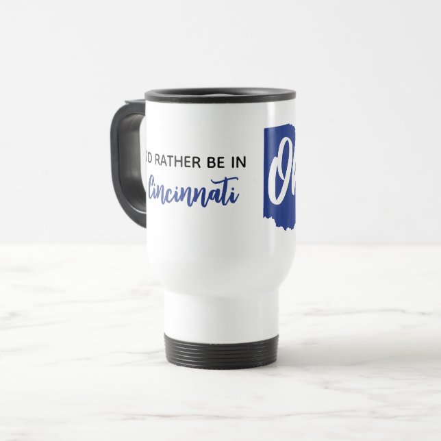 Taza De Viaje Custom Location & Name Ohio (Anverso izquierdo)