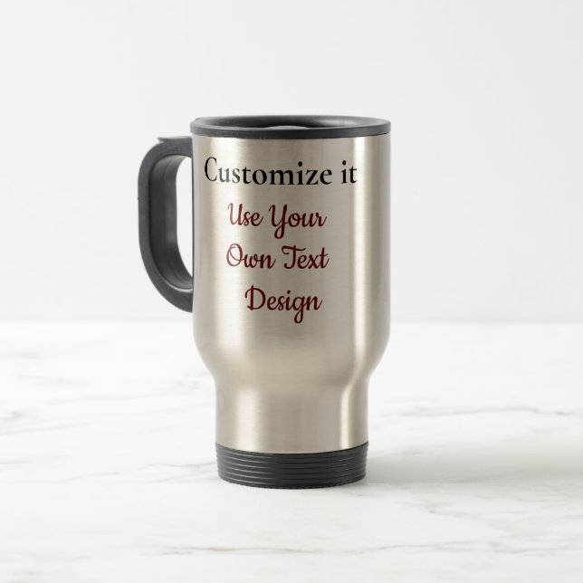Taza De Viaje Custum Mug (Anverso izquierdo)