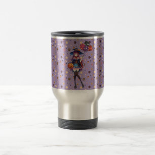 Taza De Viaje Cute Anime Halloween Witch