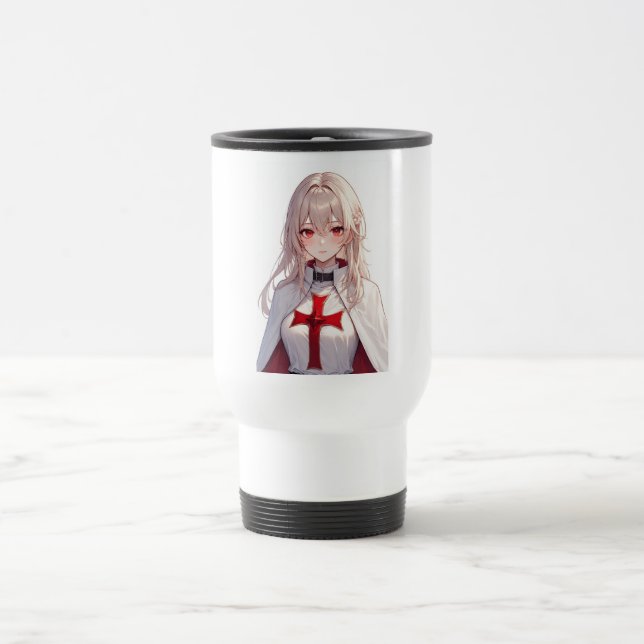Taza De Viaje Cute Anime Templar Knight Travel Mug (Centro)