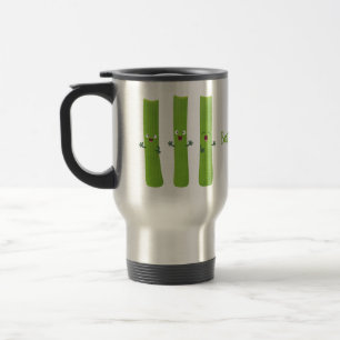 Taza De Viaje Cute apio palitos trio verduras personalizados