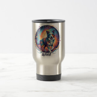 Taza De Viaje Cute Artistic Puppy Design for Dog Lovers