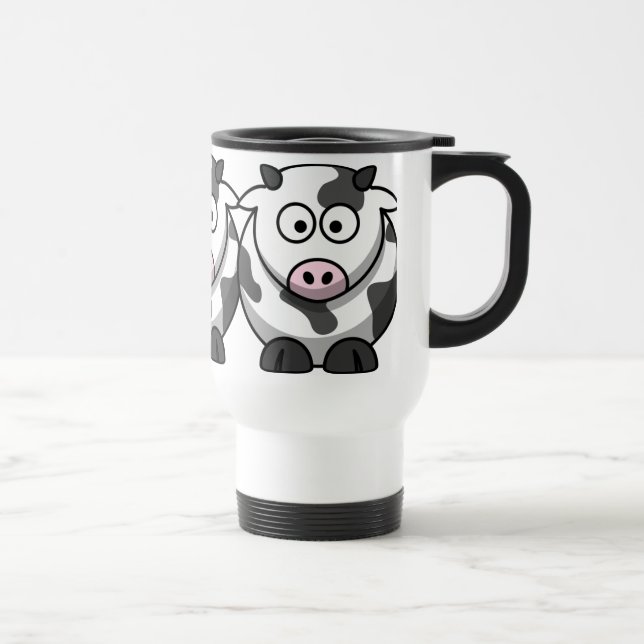 Taza De Viaje Cute Funny Cow (Derecha)