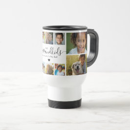 Taza De Viaje Cute Grandkids Photo Collage for Grandmother