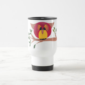 Taza De Viaje Cute Horned Owl Pinting