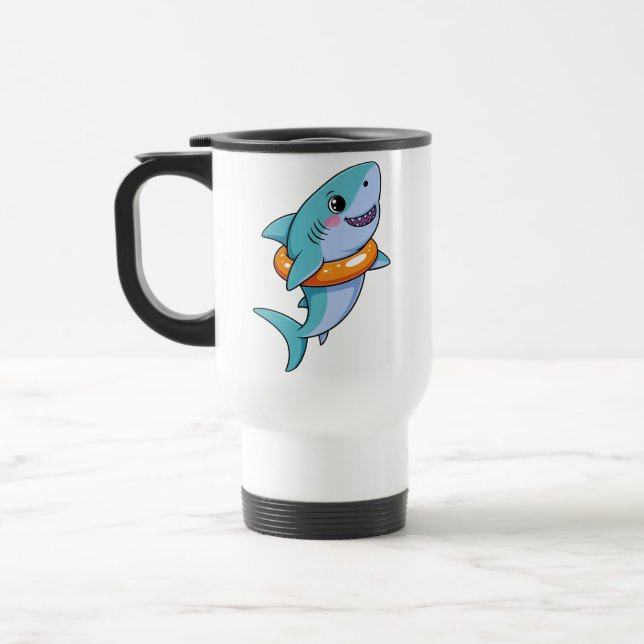 Taza De Viaje Cute Shark Baby With Float | Kids (Izquierda)