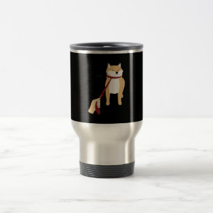 Taza De Viaje Cute shiba inu Diseño divertido para perros no