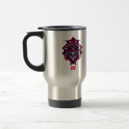 Taza De Viaje Cyberpunk Red Oni Samurai Travel Mug
