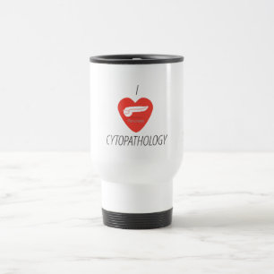 Taza De Viaje Cytopathology del corazón I - páncreas