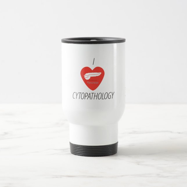Taza De Viaje Cytopathology del corazón I - páncreas (Centro)