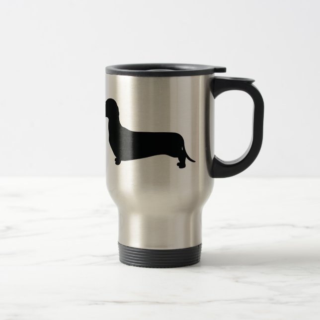 Taza De Viaje Dachshund básico (Derecha)