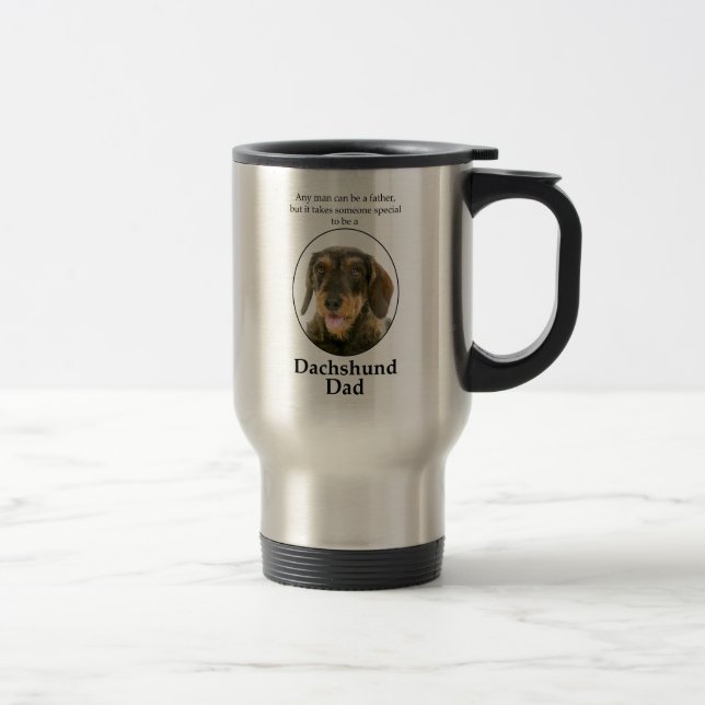 Taza De Viaje Dachshund Dad Travel Mug (Derecha)