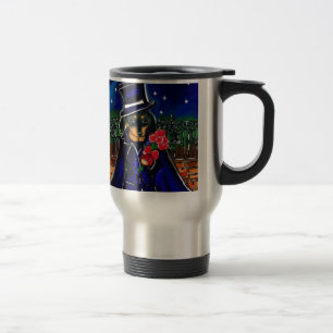 TAZA DE VIAJE DACHSHUND DE SAN VALENTÍN