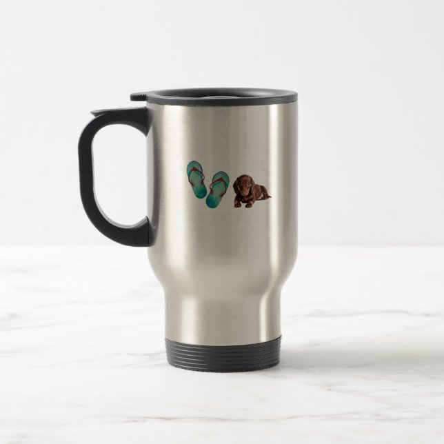 Taza De Viaje Dachshund Dog (Izquierda)