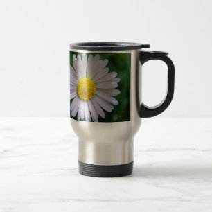 Taza De Viaje Daisy amarillo-blanco brillante