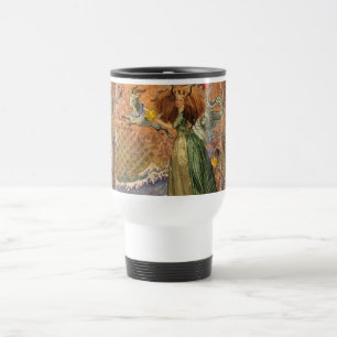 Taza De Viaje Dama Renacentista Capricornio Fantasía Vintage Zod