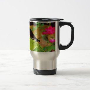 Taza De Viaje Damselfly y Rosa
