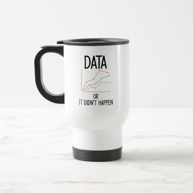 Taza De Viaje Datos o no ocurrió (Izquierda)
