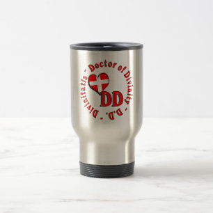TAZA DE VIAJE DCIRCULAR ACRONYM LOGO MÉDICA DE DIVINIDAD
