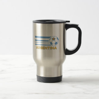 Taza de viaje de acero inoxidable de fútbol de Arg