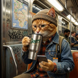 Taza de viaje de acero inoxidable Ginger's NYC Mou