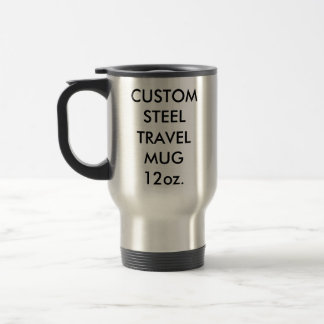 Taza de viaje de acero inoxidable personalizada