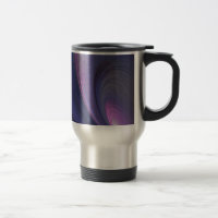 Taza de viaje de aluminio de arcoíris abstracto