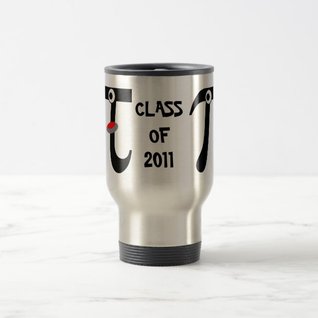 Taza de viaje de aluminio de la clase de Pi sonrie (Centro)