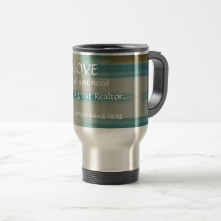 Taza de viaje de arte abstracto de bienes raíces d