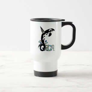 Taza de viaje de arte de libertad de orca